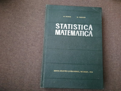 Statistica matematica D. Firescu, G. Mihoc 26/1 foto