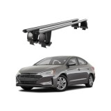 Cumpara ieftin Bare transversale portbagaj auto aluminiu compatibile plafon neted Hyundai Elantra AD 2016-2020 argintii sau negre