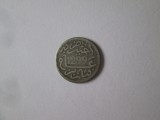 Maroc 1/2 Dirham 1299(1882) monedă argint monetăria Paris-Sultan Hassan I, Africa