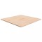 vidaXL Blat de masă pătrat, 80x80x1,5 cm, lemn masiv stejar netratat
