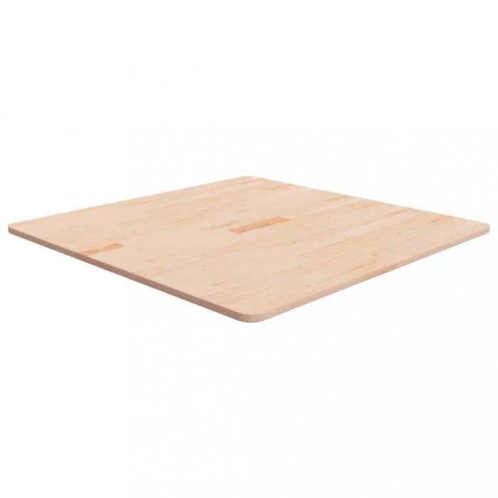 vidaXL Blat de masă pătrat, 80x80x1,5 cm, lemn masiv stejar netratat