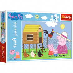 Puzzle trefl 30 peppa pig la ferma foto