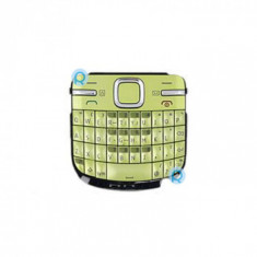 Tastatură Nokia C3 QWERTY, tastatură verde lămâie piesa de schimb KEYP