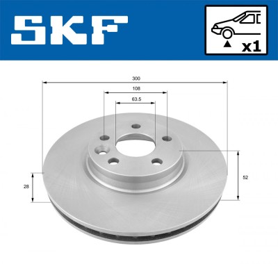 SKF VKBD 80056 V1 Disc frana foto