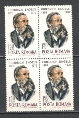 Romania.1970 150 ani nastere F.Engels bloc 4 YR.473 foto