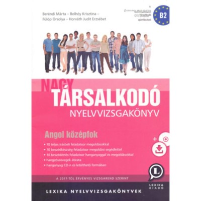 Nagy t&amp;aacute;rsalkod&amp;oacute; nyelvvizsgak&amp;ouml;nyv - Angol k&amp;ouml;z&amp;eacute;pfok B2 - + CD mell&amp;eacute;klet - Ber&amp;eacute;ndi M&amp;aacute;rta foto