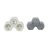Adaptor 2 prize Hoff Line, 16A + 2 USB