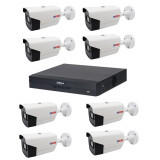 Sistem supraveghere video basic 8 camere Rovision oem Hikvision 2MP, full hd, IR40, DVR Pentabrid 8 Canale SafetyGuard Surveillance