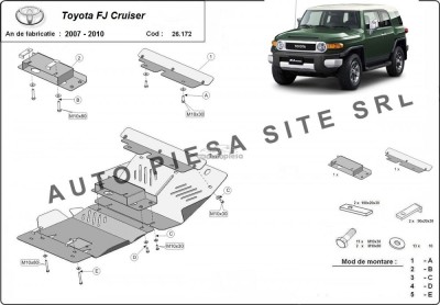 Scut metalic motor Toyota FJ Cruiser fabricata in perioada 2007 - 2010 APS-26,172 foto