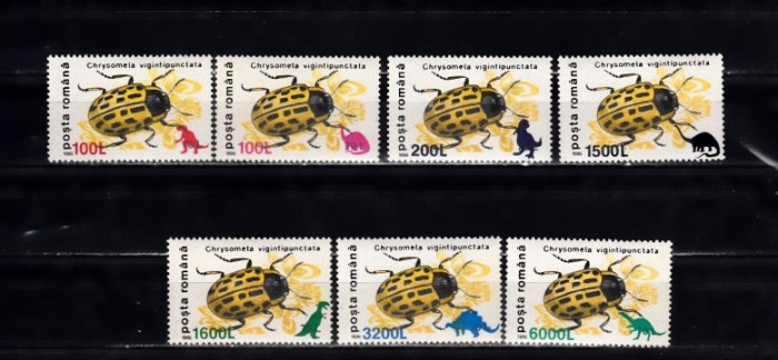 M1 TX9 6 - 1999 - Insecte II 1996 - uzuale - spuratipar &quot;animale preistorice&quot;