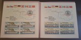Cehoslovacia MNH 1982 - Navigatia pe Dunare Europa vapoare steaguri - Michel 51 + 52 (mici probleme de calitate)