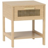 HOMCOM Noptier, Masa de noapte, Masa laterală cu sertar, MDF 40 x 40 x 48,4 cm | Aosom Romania
