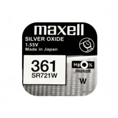 Baterie ceas Maxell SR721W V361 SR58 1.55V, oxid de argint, 10buc/cutie