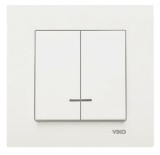 Intrerupator ST Dublu cu Led - 660705