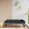 Gossi taburet de gradina, 120x80 cm, gri, lemn masiv de pin
