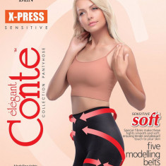 Ciorap Modelator cu Efect de Push-Up X-press 40 Den - Shade, 4-L Standard