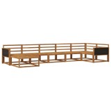 vidaXL Set de canapele de exterior 7 pcs natural Lemn Solid de Acacia 3382732