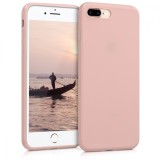 Cumpara ieftin Husa pentru Apple iPhone 8 Plus / iPhone 7 Plus, Silicon, Rose Gold, 39499.89, Roz, Carcasa