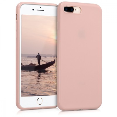 Husa pentru Apple iPhone 8 Plus / iPhone 7 Plus, Silicon, Rose Gold, 39499.89 foto