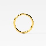 Piercing Ureche Circular 1.2x8 Auriu - Otel Chirurgical, Bile cu Pietre Stralucitoare, Spranceana/San/Intim