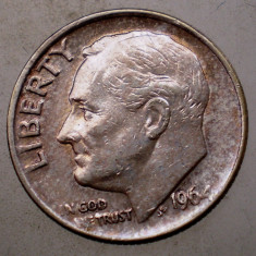 7.424 USA SUA ROOSEVELT DIME 1964 ARGINT