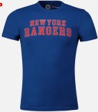 New York Rangers tricou de bărbați Graphic Workmark blue - L