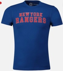 New York Rangers tricou de bărbați Graphic Workmark blue - L