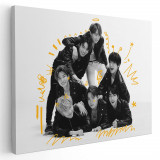 Tablou afis BTS formatie de muzica 2316 Tablou canvas pe panza CU RAMA 20x30 cm