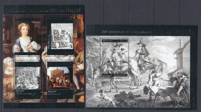Togo 2014 - Pictura - WILLIAM HOGART - BL + Colita - MNH foto