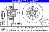 ATE 24.0112-0177.2 Disc frana