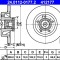 ATE 24.0112-0177.2 Disc frana