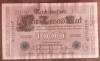 B11 39 - Bancnota foarte veche - Germania - 1000 marci - 1910 - serie cu negru