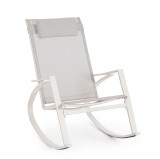 Cumpara ieftin Fotoliu gradina, terasa alb gri Ercolano 60x107x95h