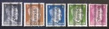 Austria (Ocupația Aliată) 1945 "Hitler" (1 Pf, 3 Pf, 4 Pf, 5 Pf, 6 Pf) cu Supratipar "&Ouml;sterreich" și Anulare Tip "Bare Liniate" - Cod: -TG1