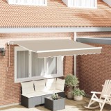 vidaXL Cortina Retractabilă Bej 250 x 200 cm țesătură 3329431