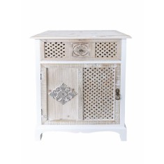 Comoda lemn alb maro 53 x 32 x 79 cm