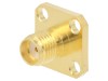 Conector Amphenol SMA Mama Drept 50 Ohm, Montare Panou Flansa 4 Orificii, Frecventa Max 12.4GHz, Model 132150