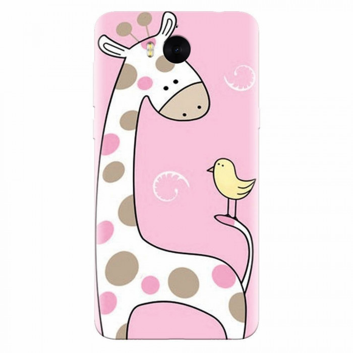 Husa silicon pentru Huawei Y5 2017, Cute Giraffe