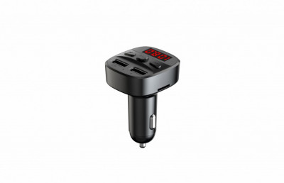 Modulator fm serioux abfm60 bluetooth 5.0 raza actiune de p&amp;amp;#226;n&amp;amp;#259; la 5 m voltaj intrare: foto