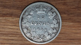 Cumpara ieftin Canada - moneda de colectie rara - argint- 10 cents 1896 - Victoria; tiraj 650k, America de Nord