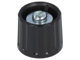 Buton Rotativ Poliamidă Negru 6mm 21x17.5mm