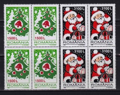 RO 1999 ,LP 1496 ,&amp;quot;Craciun&amp;quot; , serie in bloc de 4, MNH foto