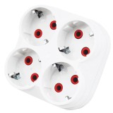Cumpara ieftin Triplu stecher patrat, 4 x Schuko