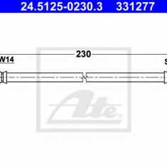 Conducta / cablu frana BMW Seria 1 (E87) (2003 - 2013) ATE 24.5125-0230.3