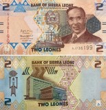 Sierra Leone 2022 - 2 leones, necirculata