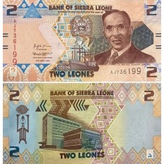 Sierra Leone 2022 - 2 leones, necirculata