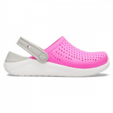 Saboti Crocs Kids&#039; LiteRide Clog Roz - Electric Pink/White