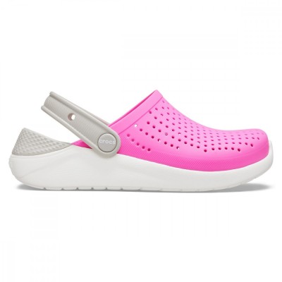 Saboti Crocs Kids&amp;#039; LiteRide Clog Roz - Electric Pink/White foto