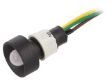 Lampă de control LED galben/verde 24V &Oslash;13mm