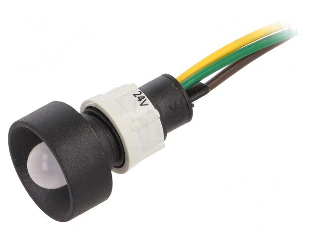 Lampă de control LED galben/verde 24V &Oslash;13mm